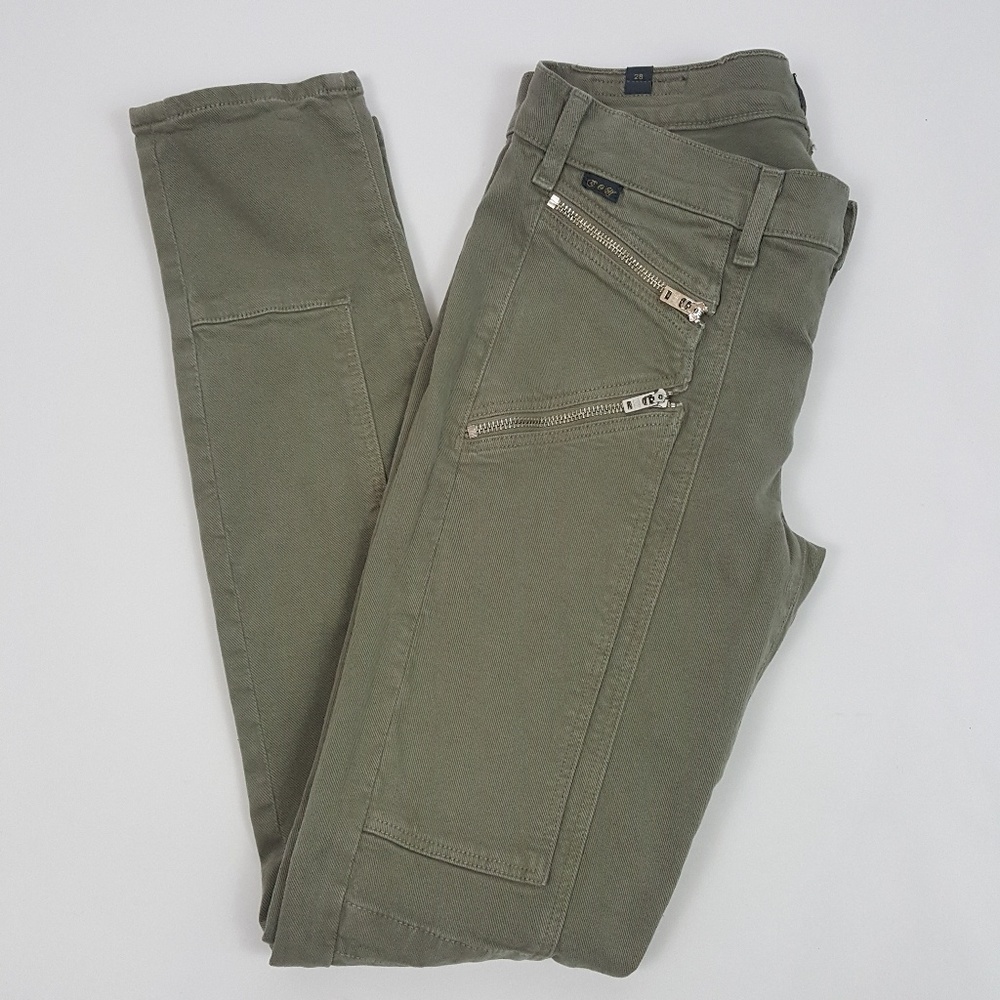 Citizens Of Humanity Skinny Moto Jeans 28 Green